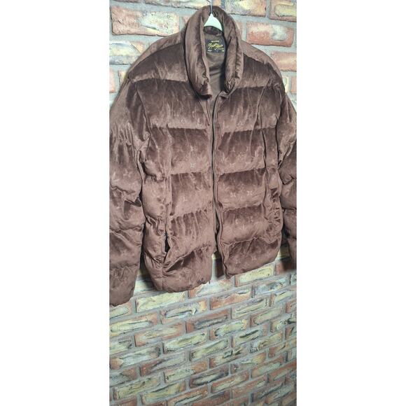 Maison Article 420 brown velour puffer jacket men's size 2X-large - see detail! - Picture 1 of 9